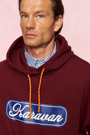 karavan men fall winter 26' collection frances hoodie bordeaux