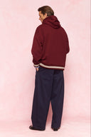 karavan men fall winter 26' collection frances hoodie bordeaux