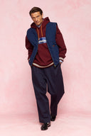 karavan men fall winter 26' collection frances hoodie bordeaux