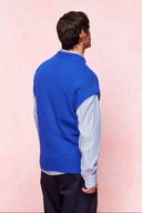karavan men fall winter 26' collection jonathan knitted vest blue