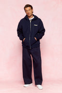 karavan men fall winter 26' collection bruno zip hoodie blue