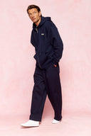 karavan men fall winter 26' collection bruno zip hoodie blue