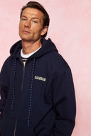 karavan men fall winter 26' collection bruno zip hoodie blue