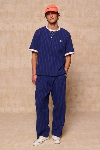 karavan clothing fashion spring summer 26 men nai collection matt trousers blue