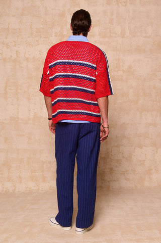 karavan clothing fashion spring summer 26 men nai collection matt trousers blue