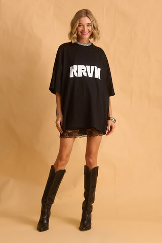 karavan clothing fashion fall winter 25 homecoming krvn collection xenia tee black