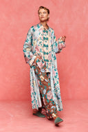 karavan fall winter 26' collection blance robe floral gray