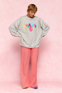 karavan loungewear planet fall winter 26' collection mellow trousers pink red lines