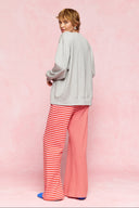 karavan loungewear planet fall winter 26' collection rainbow sweater grey