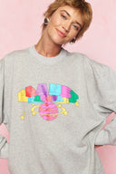 karavan loungewear planet fall winter 26' collection rainbow sweater grey