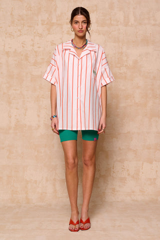 karavan clothing fashion krvn spring summer 26 nai collection zinnia shirt orange