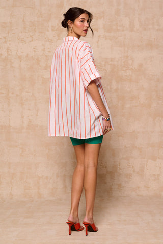 karavan clothing fashion krvn spring summer 26 nai collection zinnia shirt orange