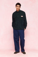 karavan men fall winter 26' collection miguel shirt green