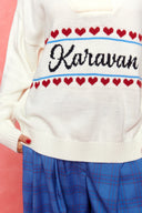 karavan fall winter 26' collection ira knitted pullover white