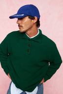 karavan men fall winter 26' collection salvador knitted polo green