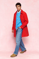 karavan men fall winter 26' collection cesar coat red