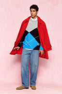 karavan men fall winter 26' collection xavier knitted pullover black grey blue