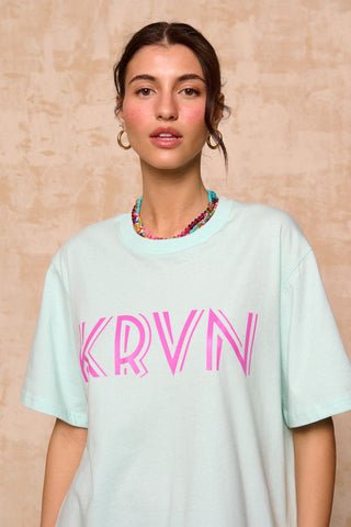 karavan clothing fashion krvn spring summer 26 nai collection blossom tee aqua blue