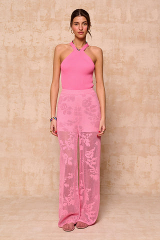 karavan clothing fashion spring summer 26 krvn nai collection simone knitted top pink