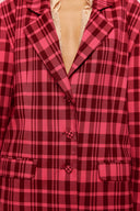 karavan fall winter 26' collection elaya jacket checked fuchsia