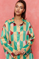karavan fall winter 26' collection mathy shirt pink yellow bordeaux