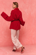 karavan fall winter 26' collection uma knitted cardigan red