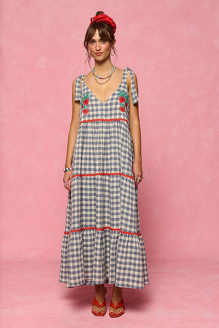 karavan clothing fashion spring summer 26 nai collection monic dress checked