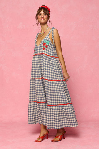 karavan clothing fashion spring summer 26 nai collection monic dress checked