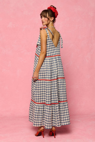 karavan clothing fashion spring summer 26 nai collection monic dress checked