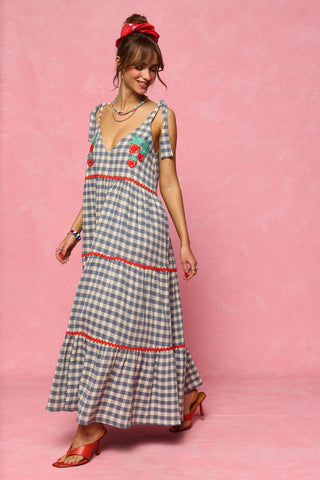karavan clothing fashion spring summer 26 nai collection monic dress checked