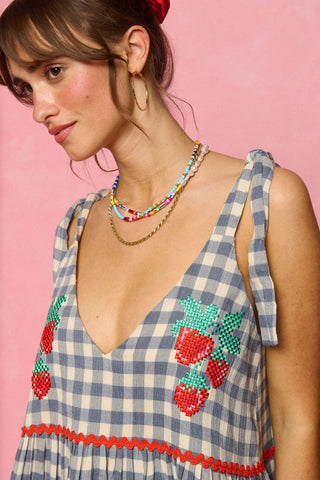 karavan clothing fashion spring summer 26 nai collection monic dress checked