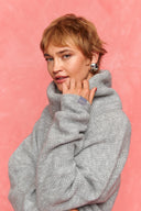 karavan fall winter 26' collection elisa knitted sweater grey