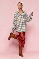 karavan fall winter 26' collection yasemin shirt checked