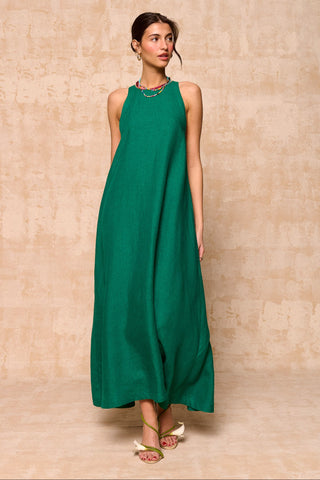 karavan clothing fashion krvn spring summer 26 nai collection myrto dress green