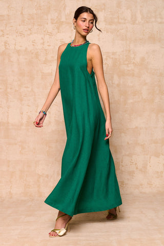 karavan clothing fashion krvn spring summer 26 nai collection myrto dress green
