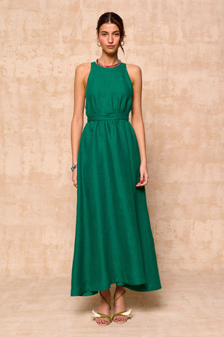 karavan clothing fashion krvn spring summer 26 nai collection myrto dress green