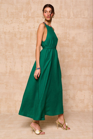 karavan clothing fashion krvn spring summer 26 nai collection myrto dress green