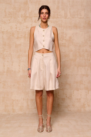 karavan clothing fashion krvn spring summer 26 nai collection callisto top beige