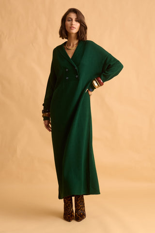 karavan clothing fashion fall winter 25 homecoming krvn collection naoko knitted dress green