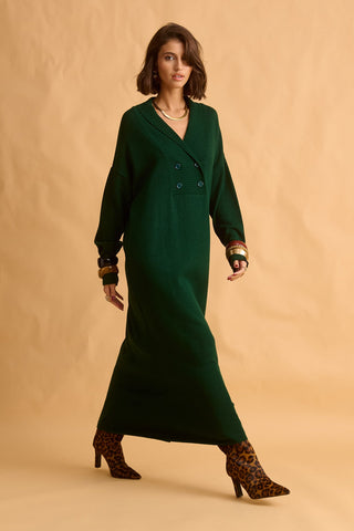 karavan clothing fashion fall winter 25 homecoming krvn collection naoko knitted dress green