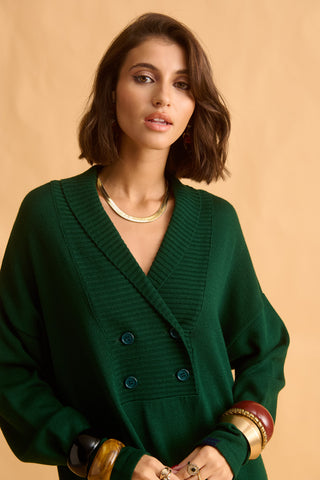 karavan clothing fashion fall winter 25 homecoming krvn collection naoko knitted dress green