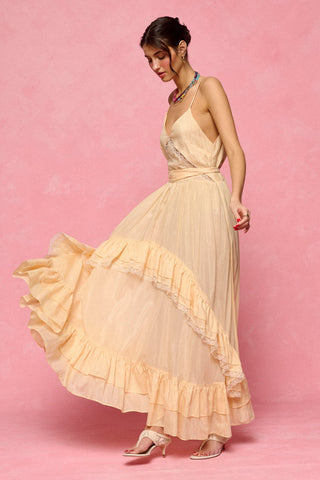 karavan clothing fashion spring summer 26 nai collection nasia dress peach