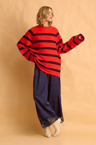 karavan clothing fashion fall winter 25 homecoming krvn collection natalie trousers blue