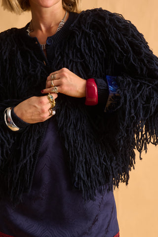 karavan clothing fashion fall winter 25 homecoming krvn collection kristin knitted cardigan blue