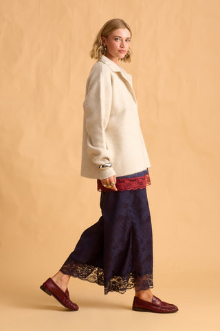 karavan clothing fashion fall winter 25 homecoming krvn collection olsen knitted sweater ivory