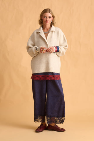 karavan clothing fashion fall winter 25 homecoming krvn collection olsen knitted sweater ivory