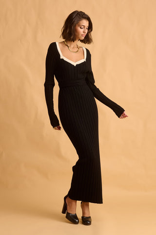 karavan clothing fashion fall winter 25 krvn homecoming collection nelly knitted dress black