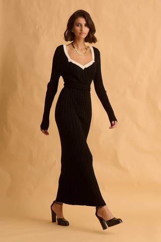 karavan clothing fashion fall winter 25 krvn homecoming collection nelly knitted dress black