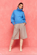 karavan fall winter 26' collection brita knitted pullover blue