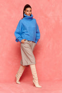 karavan fall winter 26' collection brita knitted pullover blue